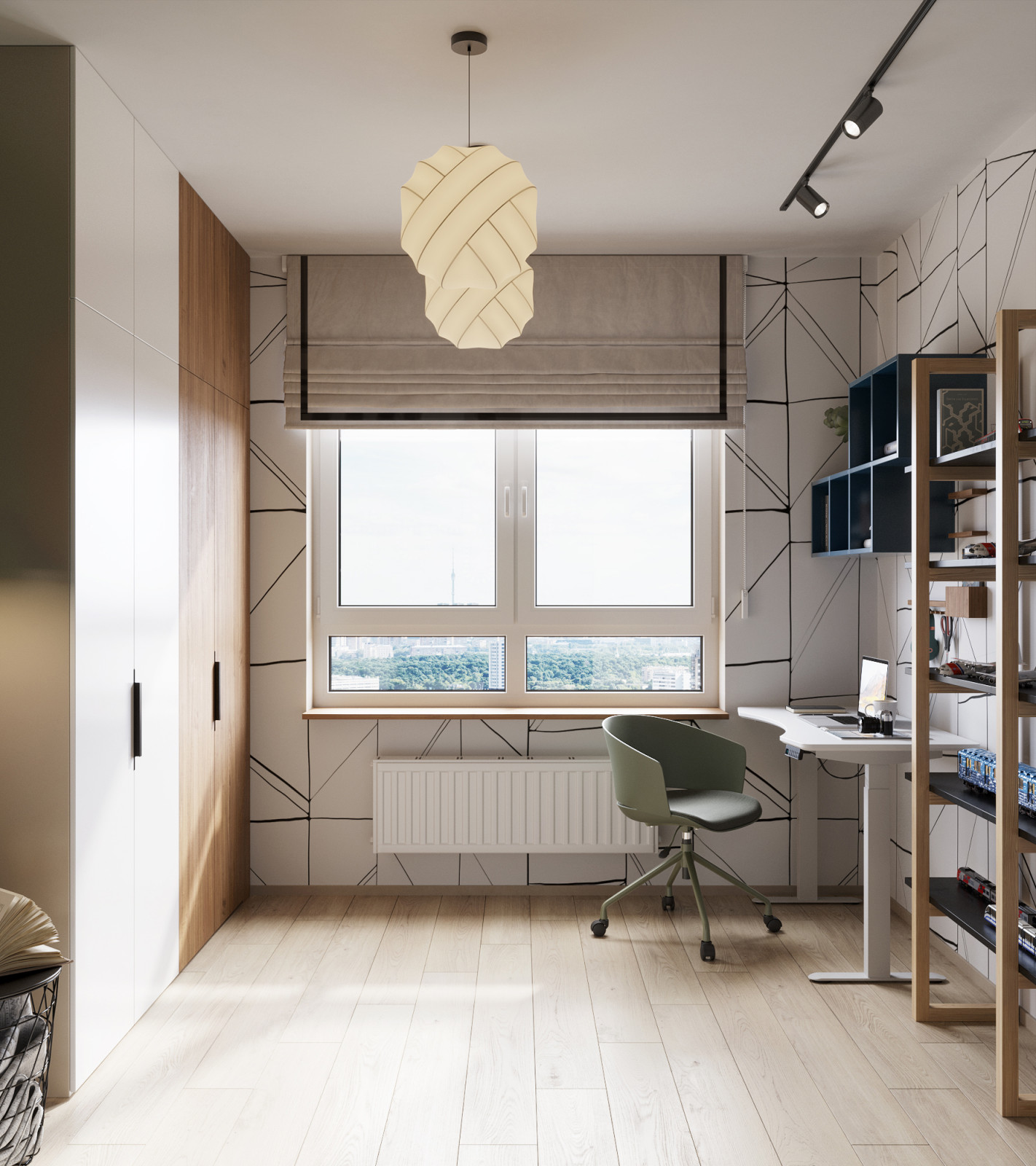 Мини двушка 43 м кв. со спальней на балконе