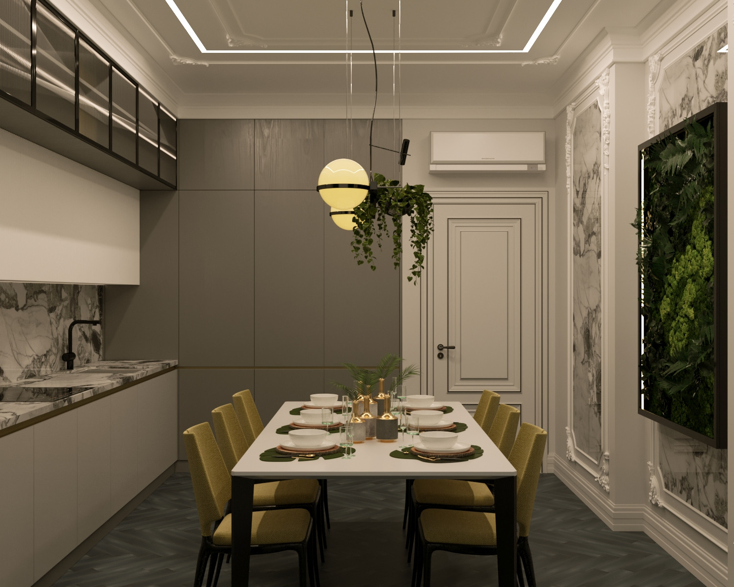 Кухня ЖК Суббота "Пальмовая ветвь"