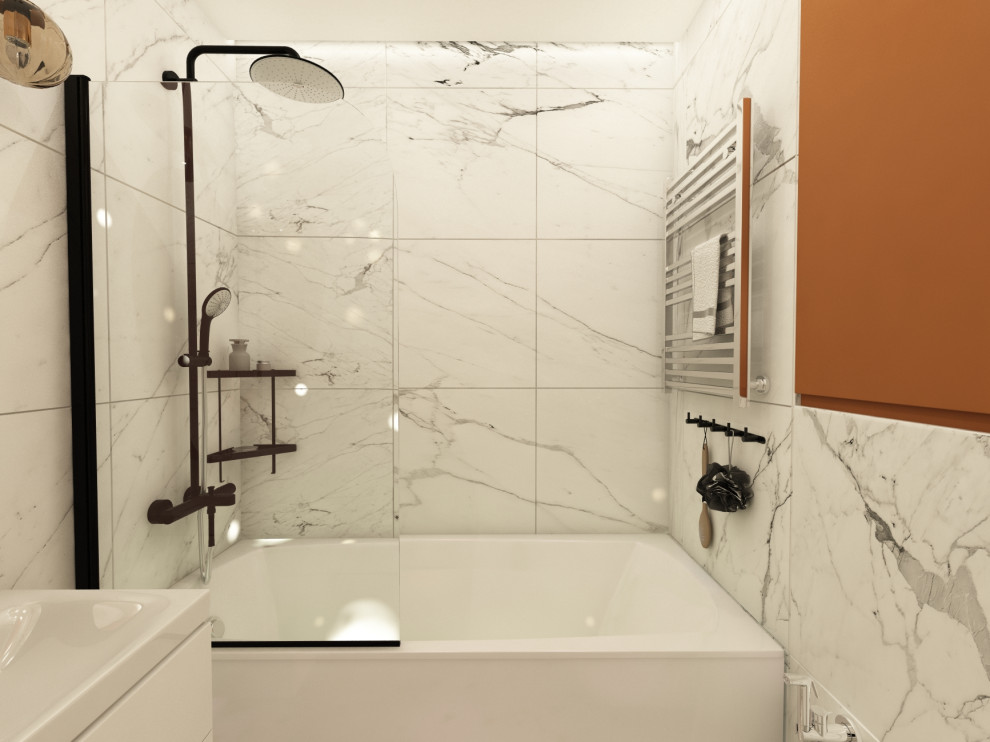 Квартира 60 кв.м. ТЗ от заказчика "Ярко и не ярко))"