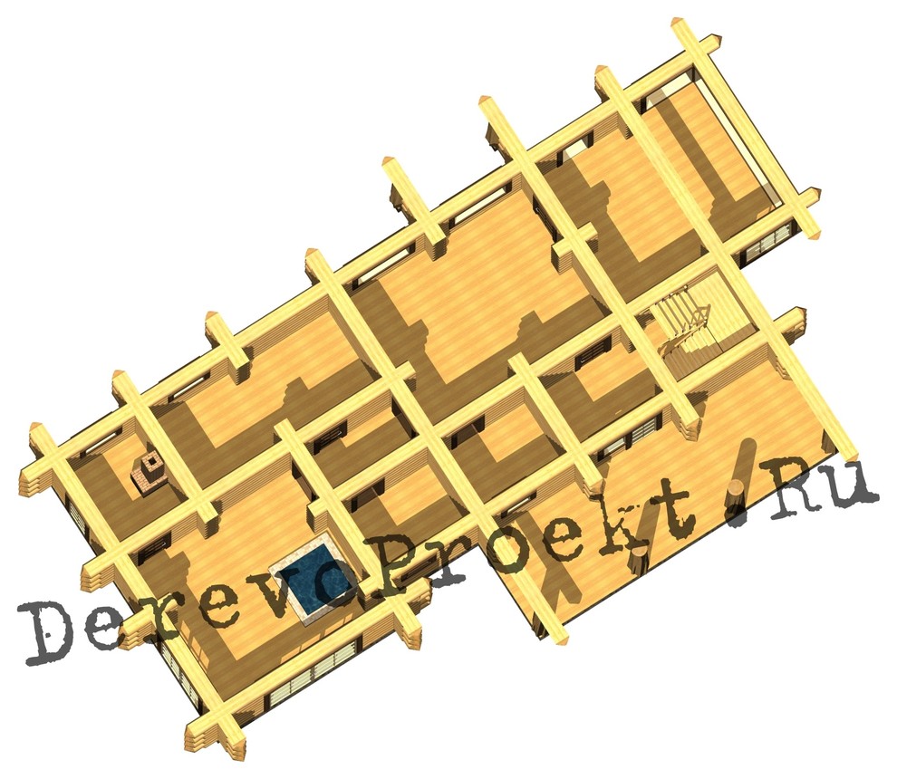 Баня Романа - рубленое бревно 380-420мм