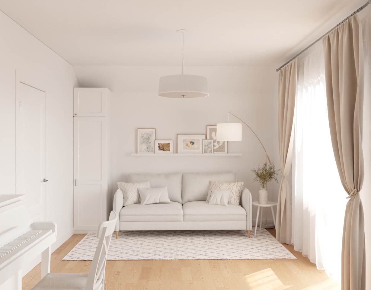 Обложка проекта: Частный дом в белом цвете