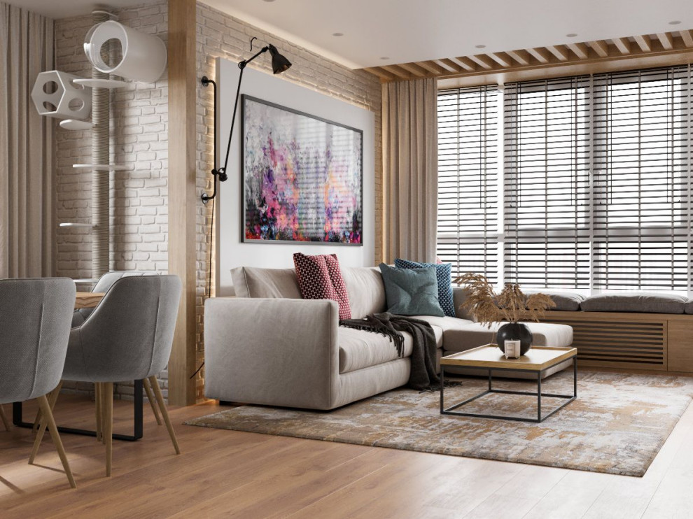 Кухня в кремовых тонах