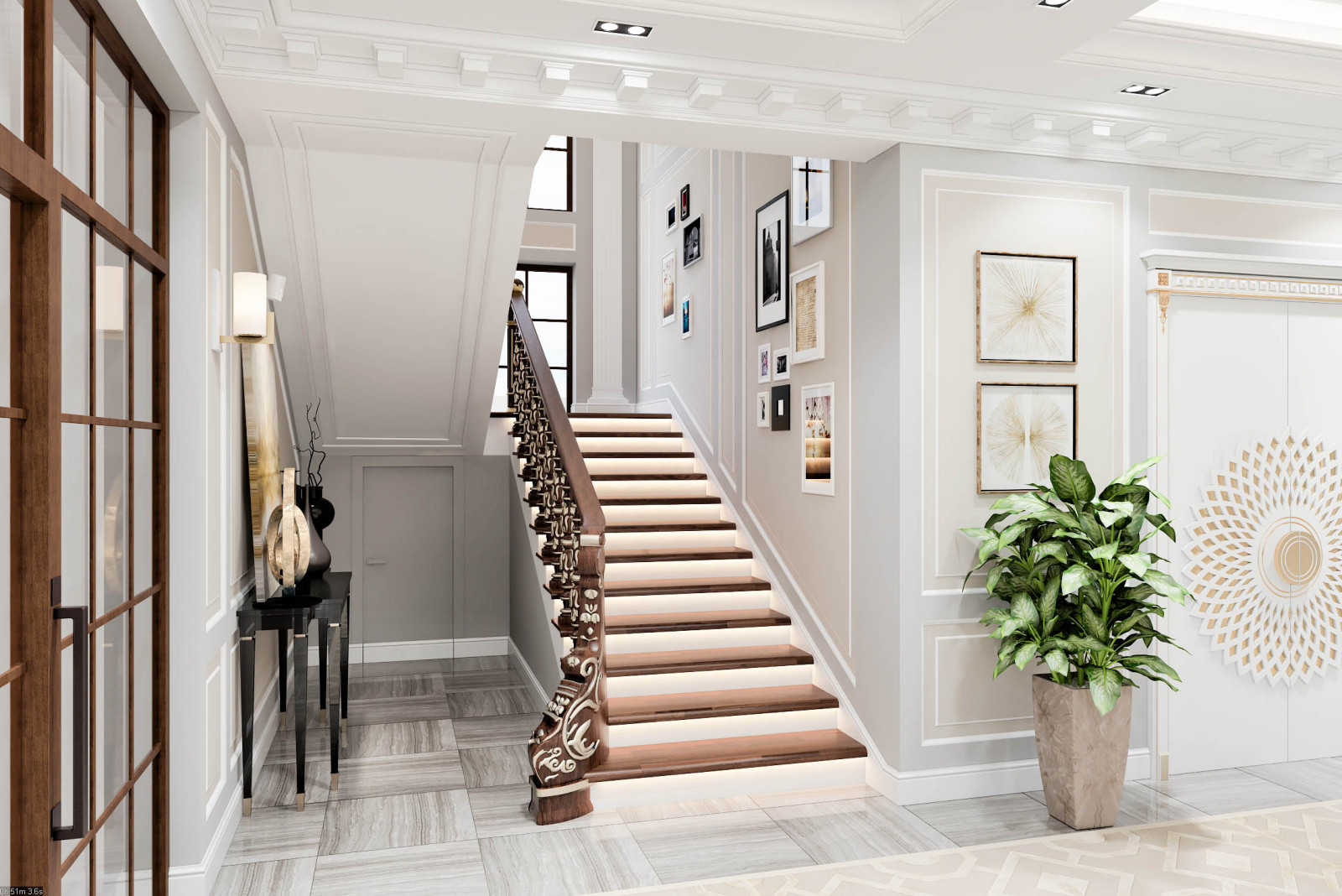 Elegant and modern entrance hall