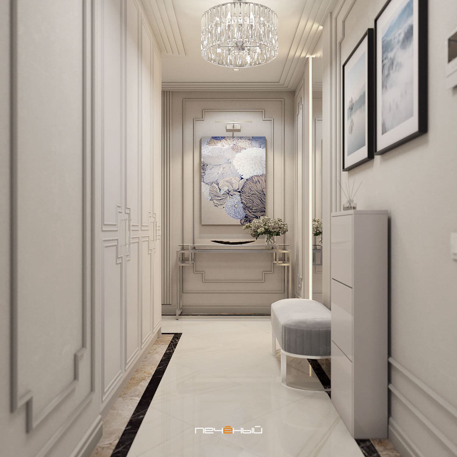 2024 Дизайн 3-комн. квартиры в стиле классика, 65 м², Москва, ЖК Life-Варшавская