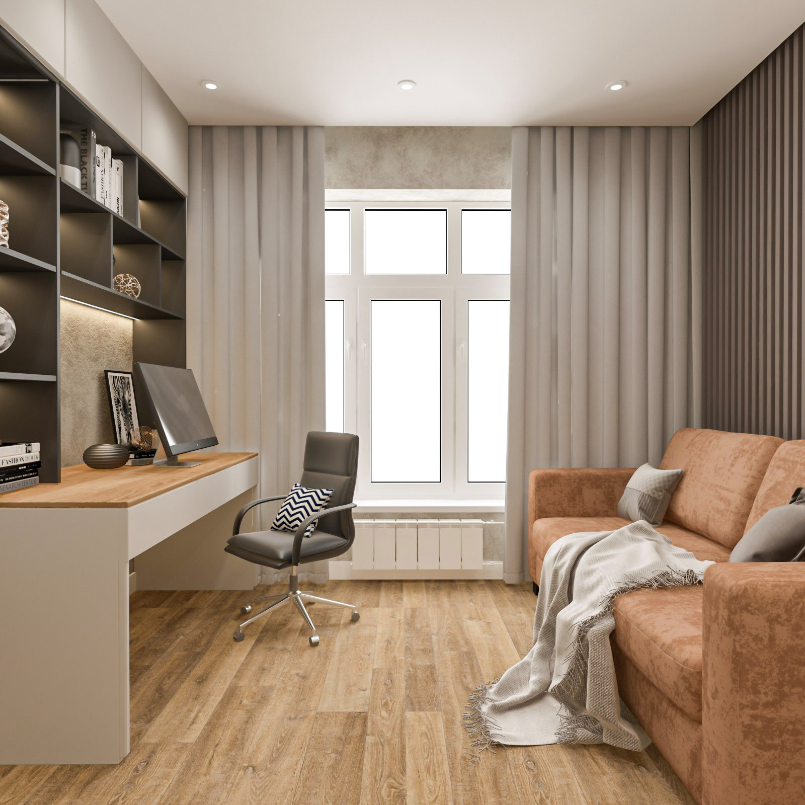 Дизайн-проект квартиры. 2022. Площадь 77,8 м.кв.