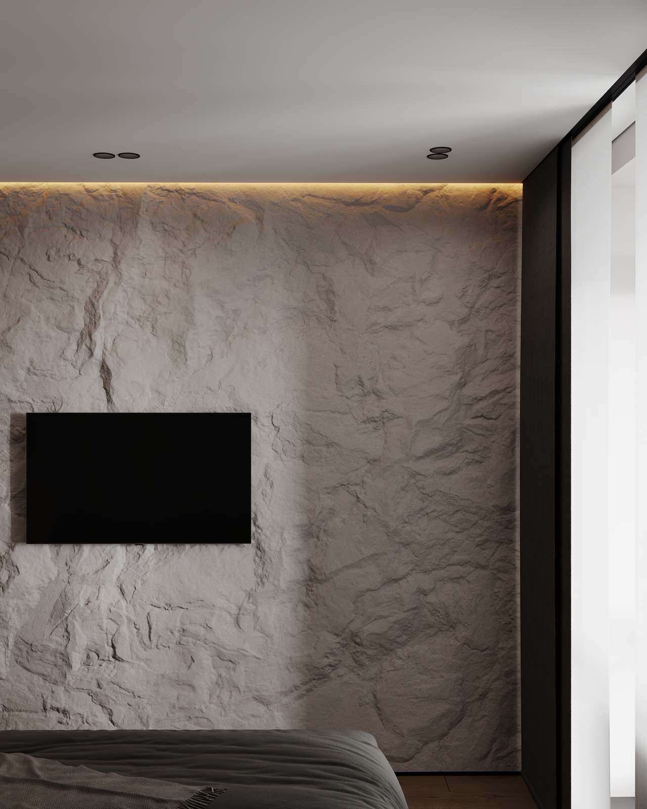 Спальня (трехкомнатная квартира в ЖК "Илмари", Пенза)