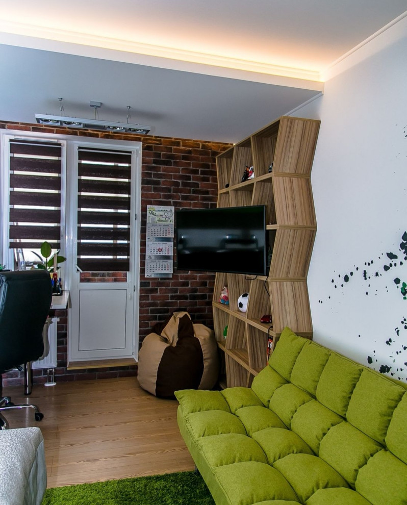 Проект квартиры 2015 года с элементами фольклора