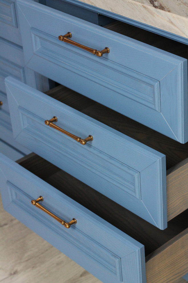 Тумба в ванную с подкладной раковиной