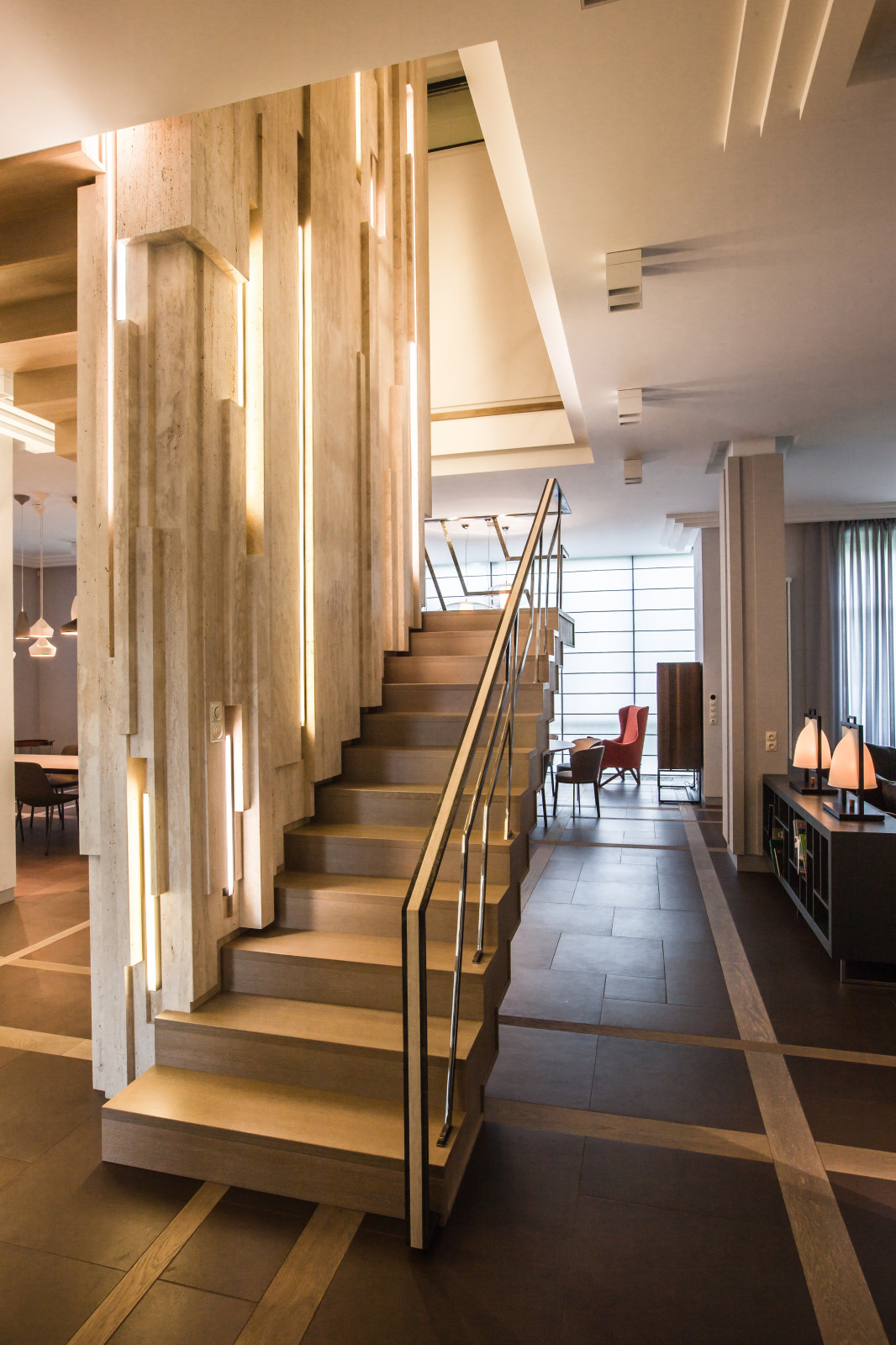 Совремнный интерьер с элементами арт-деко