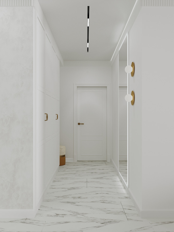 Прихожая в однокомнатной квартире в ЖК "FoRest"