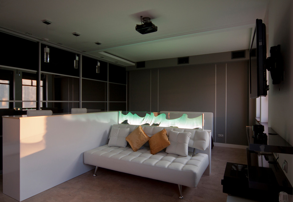 Обложка проекта: Современная студия со светодизайном