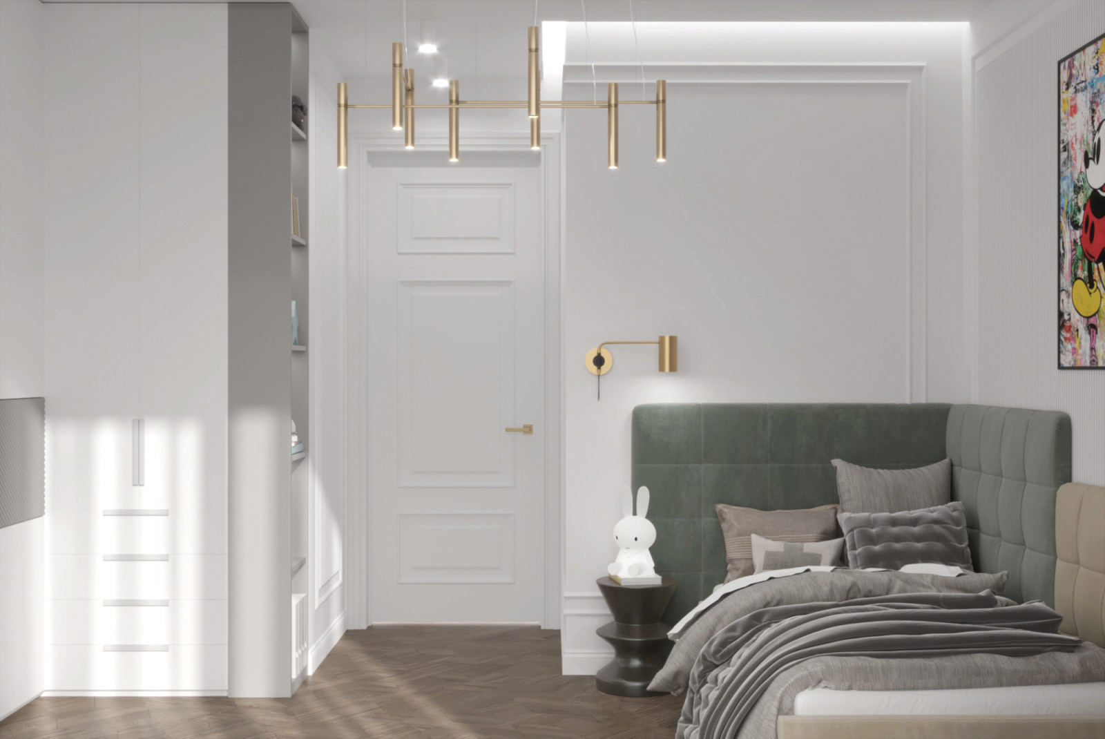 Интерьер для семьи с двумя детьми