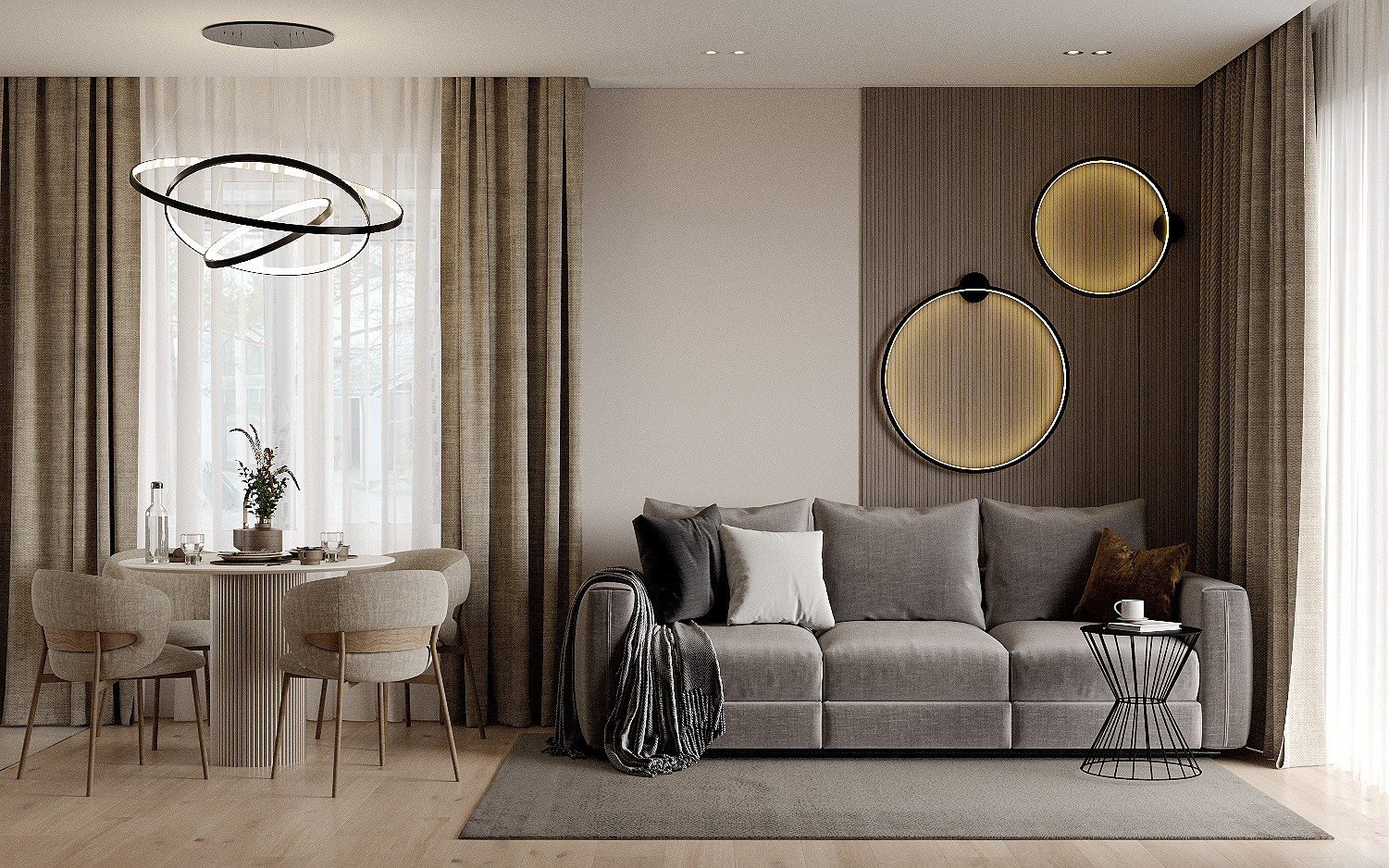 Обложка проекта: Кухня-гостиная