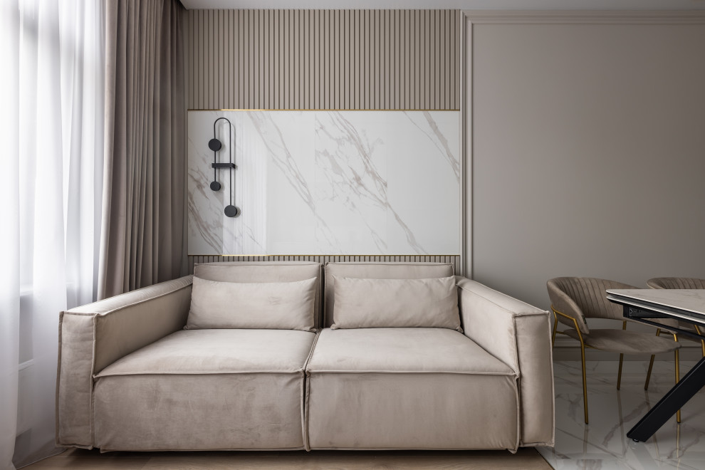 Светлая квартира в цвете кашемир