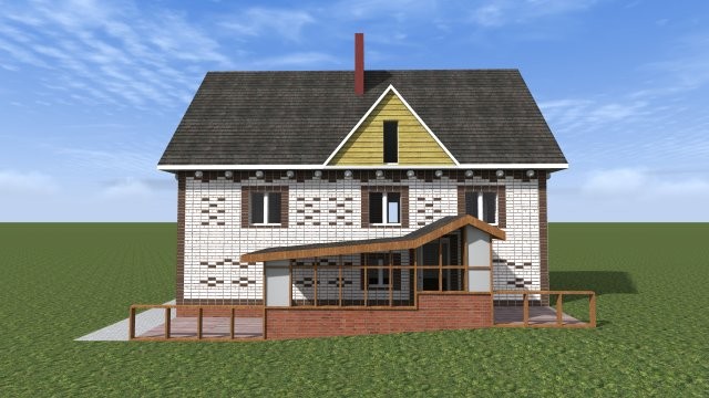 Кирпичный индивидуальный жилой дом [000.14]