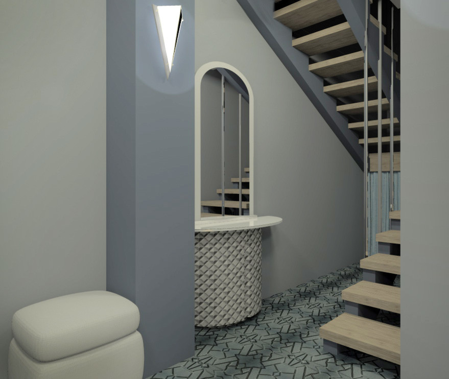 Квартира 2-х этажная квартира, 1 этаж с открытой планировкой