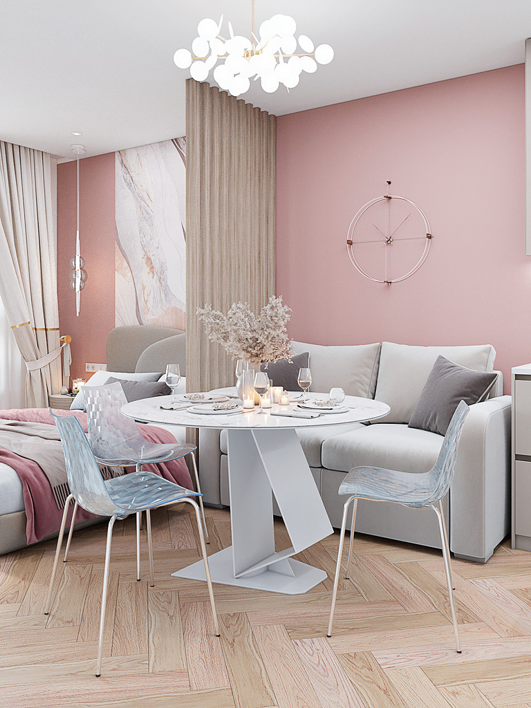 Нежные цвета, как вариант еще одного решения.