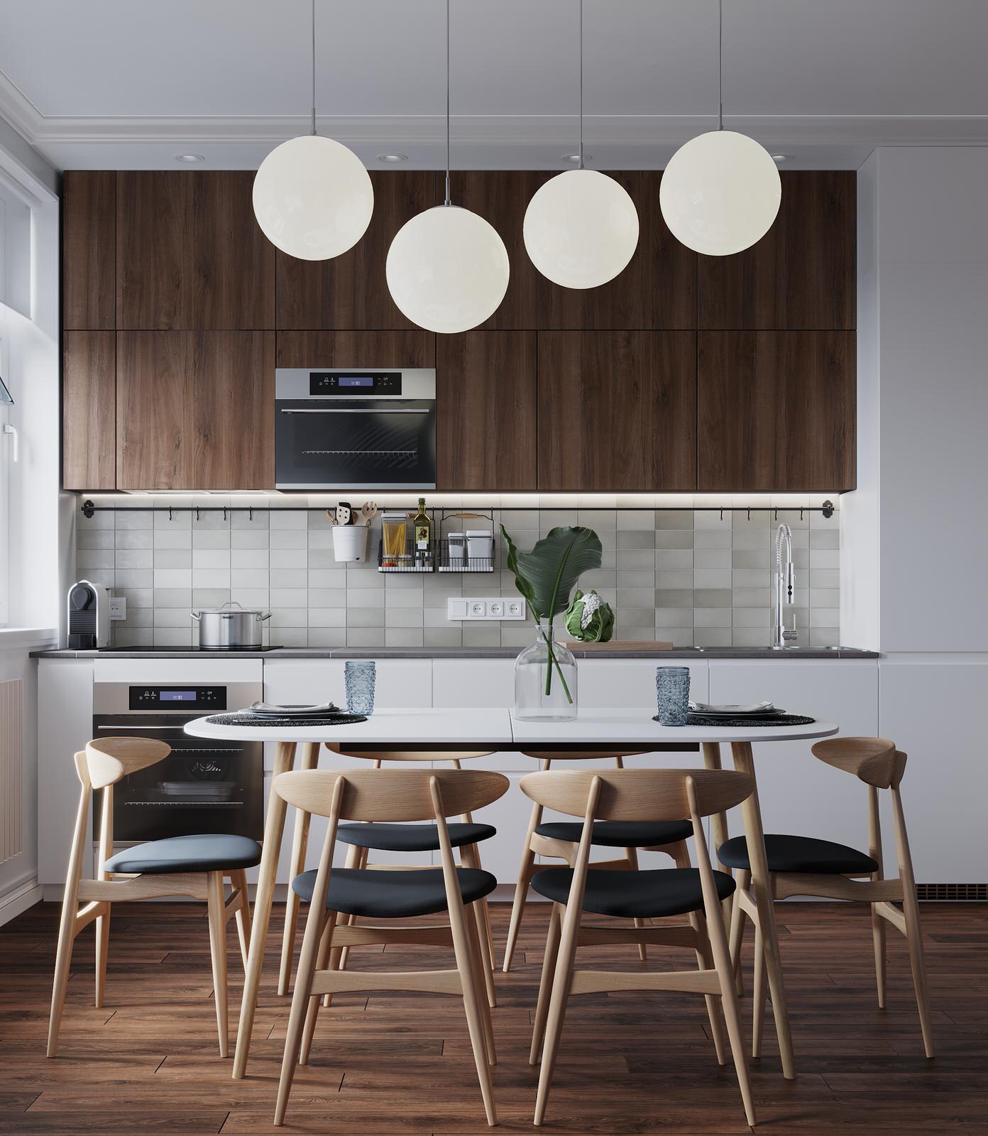 Интерьер в природной гамме для семьи с двумя детьми