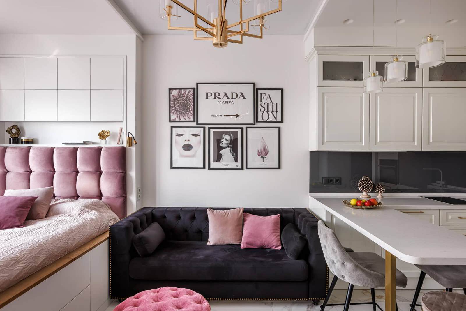 Дизайн и ремонт квартиры в ЖК «Хедлайнер» — Высокая мода