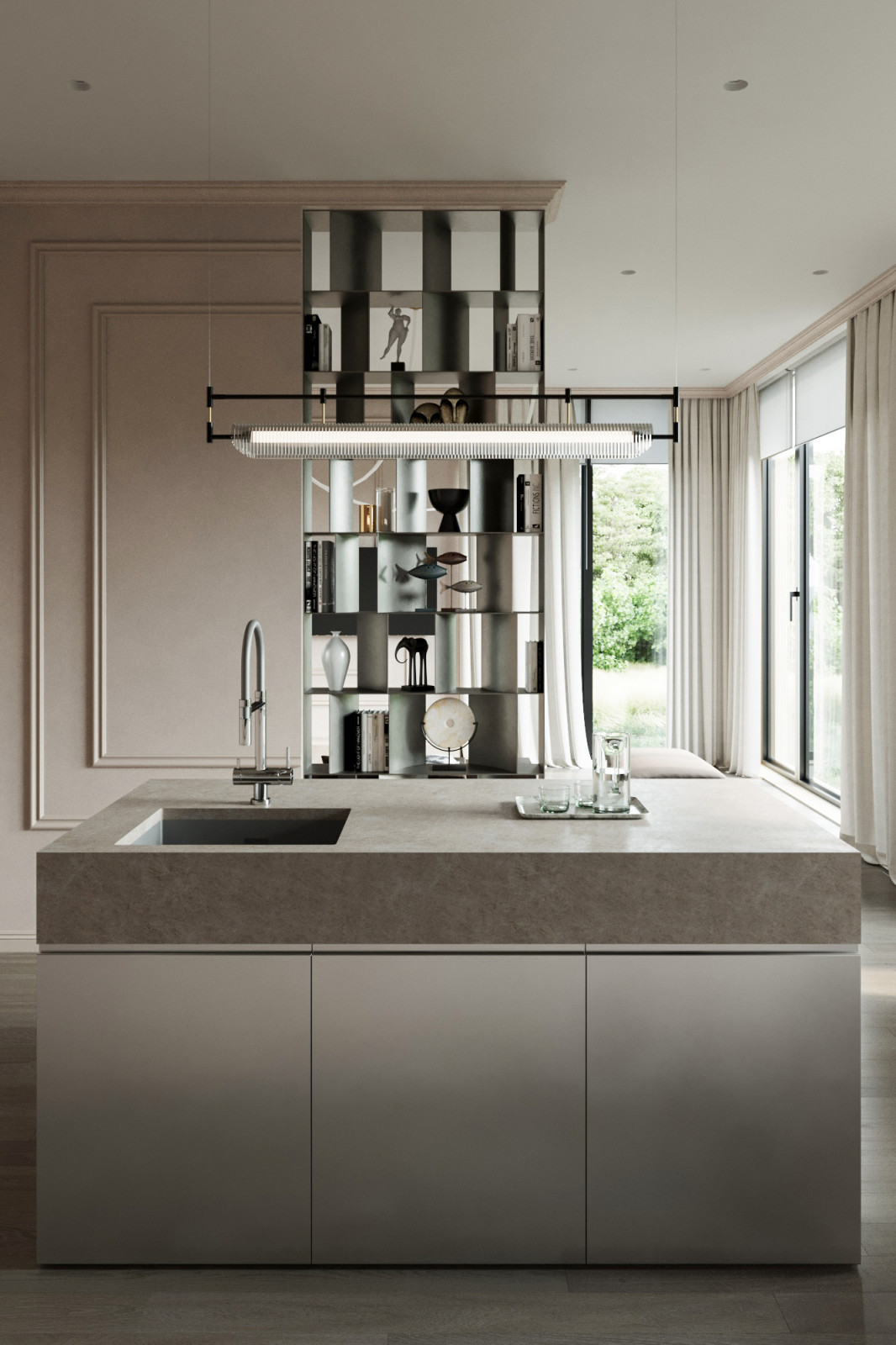 Кухня-гостиная в частном доме