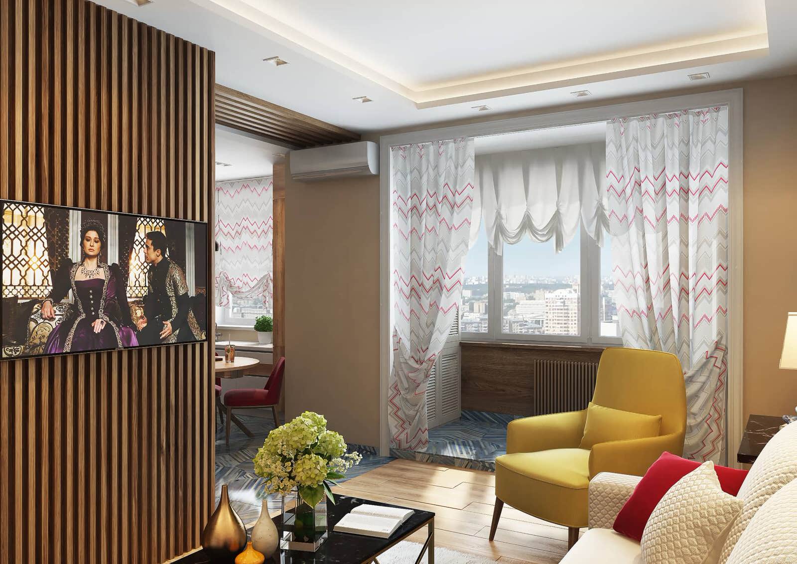 Дизайн квартиры в ЖК «Новая олимпийская деревня» — Разноцветный калейдоскоп