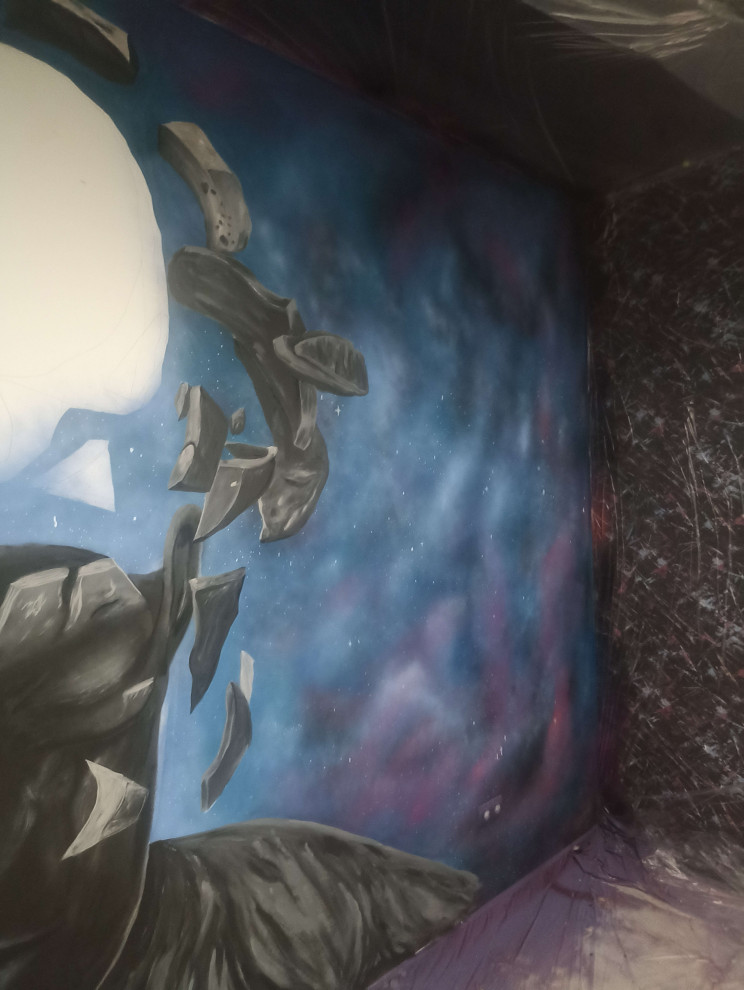 Обложка проекта: роспись стен в клубе