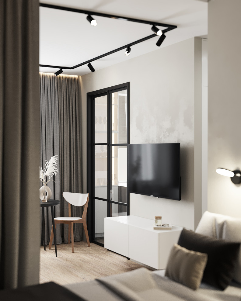 Интерьер однокомнатной квартиры под сдачу