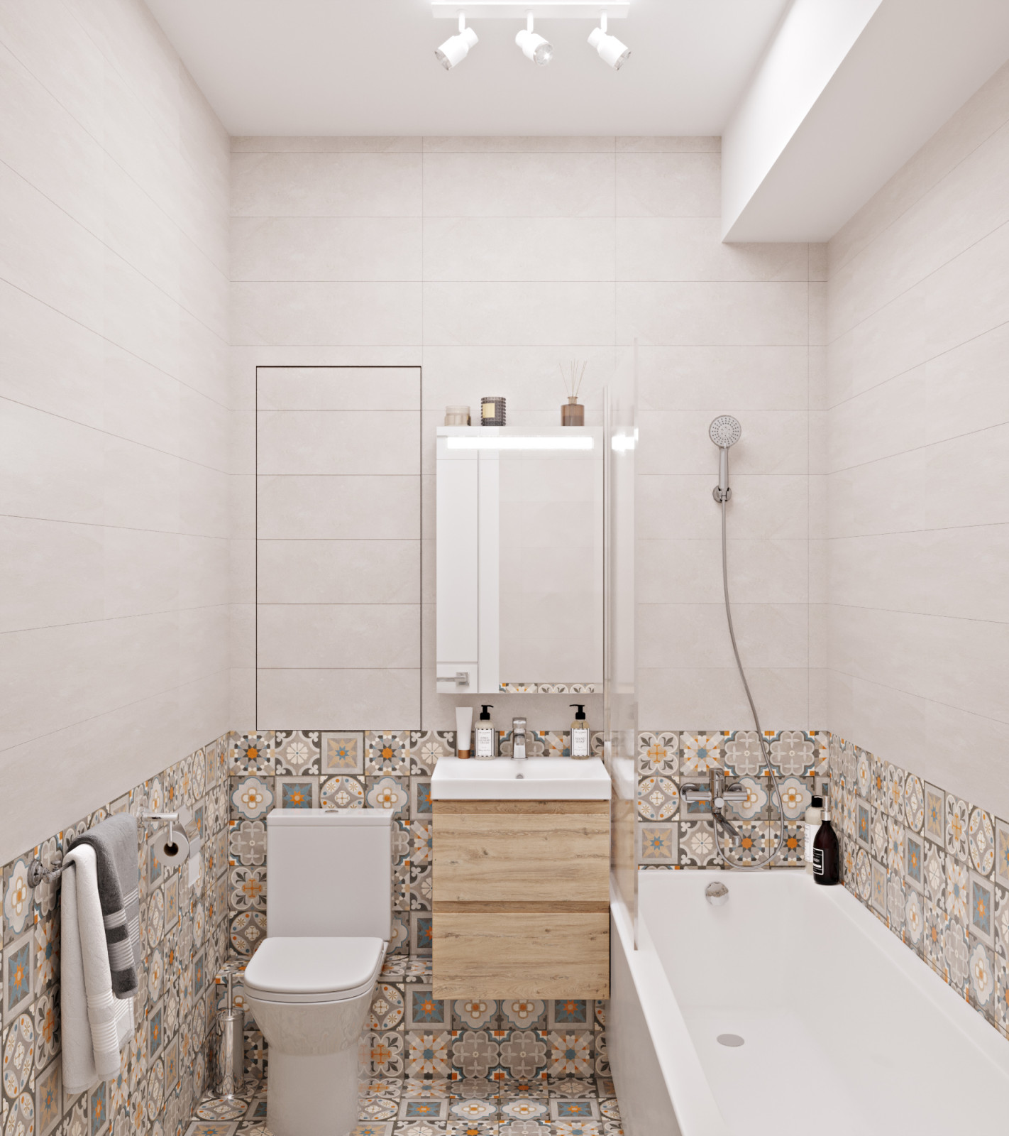 Обложка проекта: Четырехкомнатная квартира ЖК Спутник