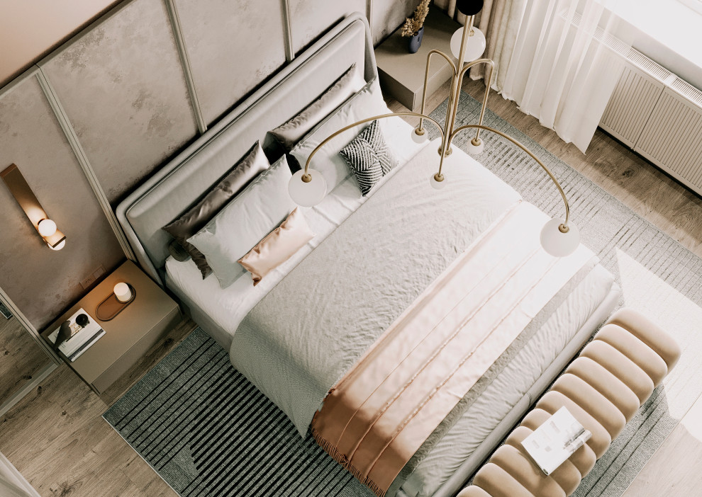 Спальня в квартире в ЖК "Discovery Residence" Екатеринбург