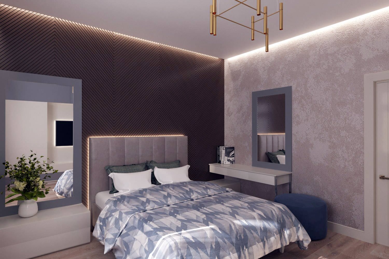 Дизайн проект квартиры в ЖК "Дом у озера" 90кв.м