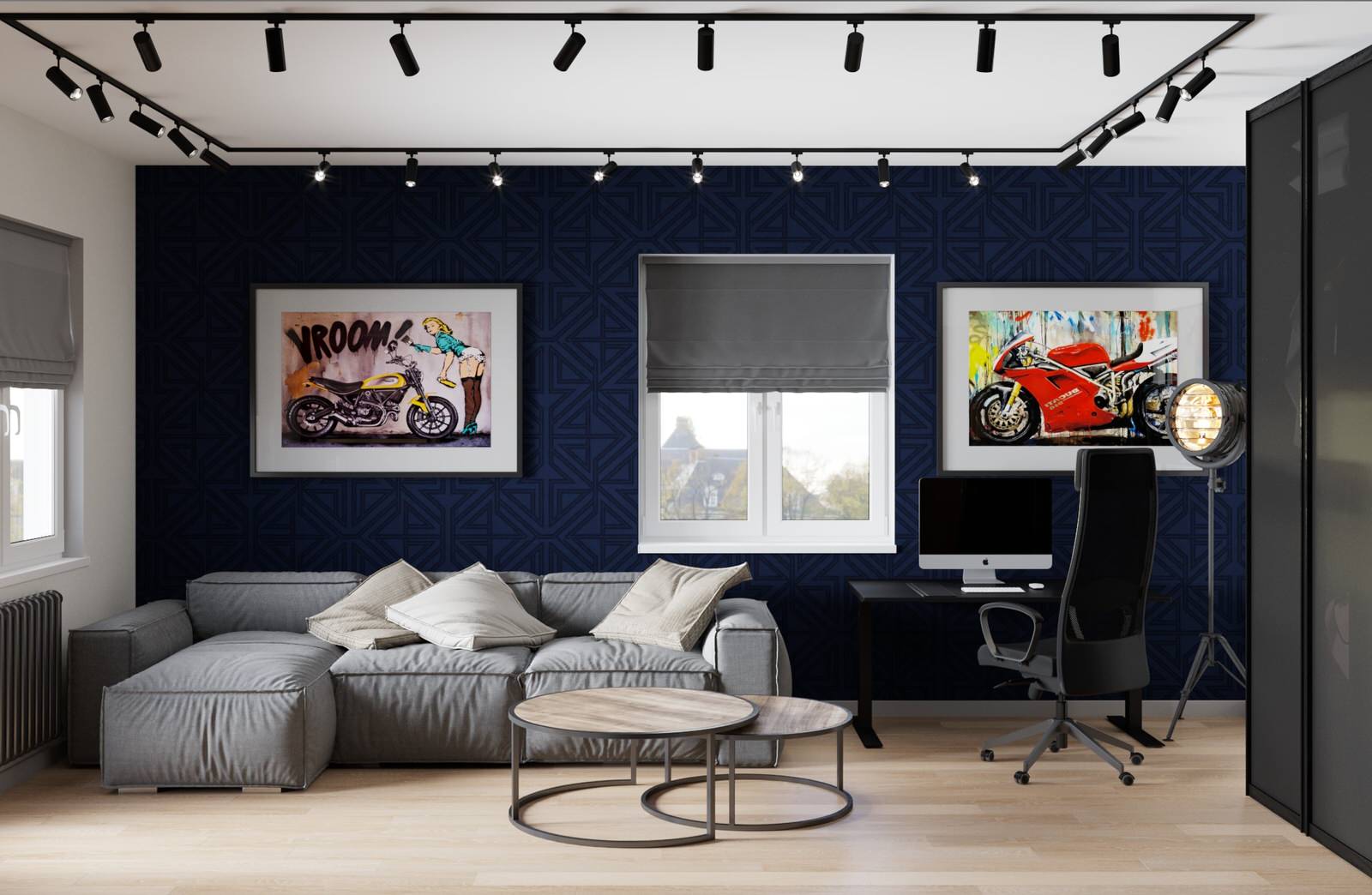 Обложка проекта: Маленькая графитовая квартира