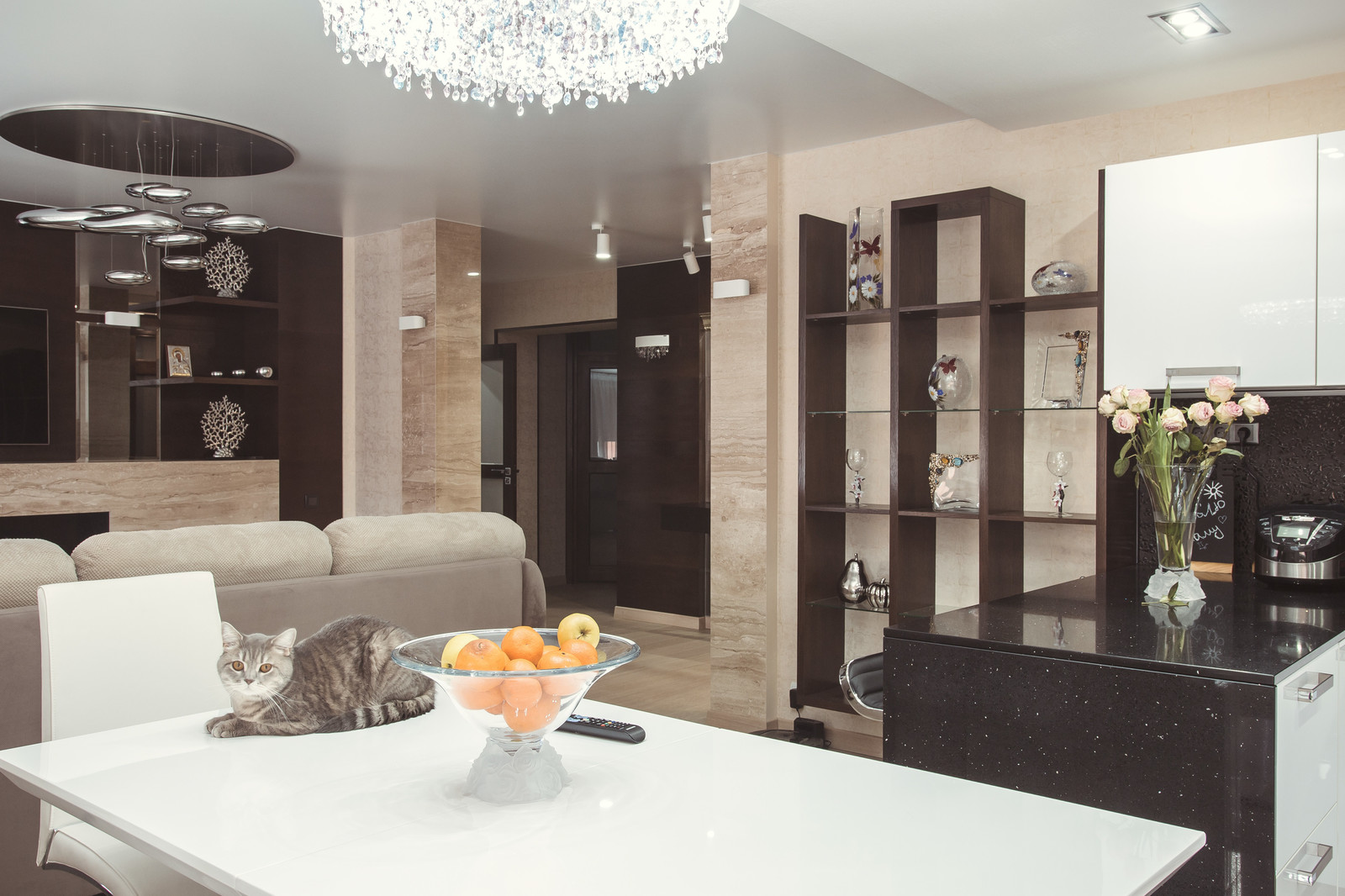 Кухня-гостиная в современном стиле