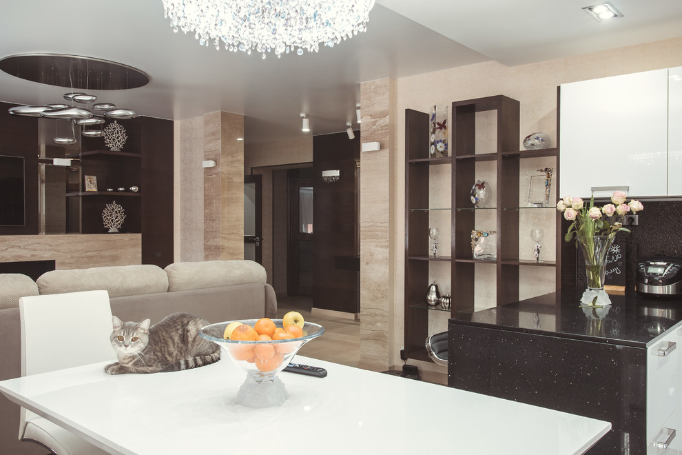 Кухня-гостиная в современном стиле