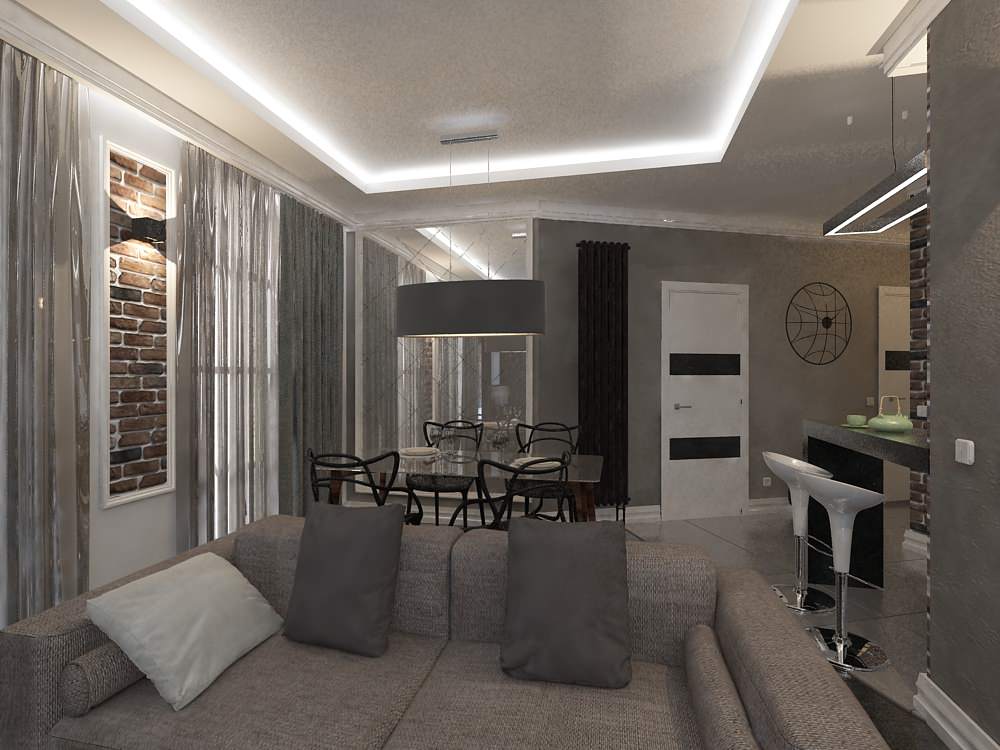 дизайн квартиры 58 кв. г.Москва ЖК Арт