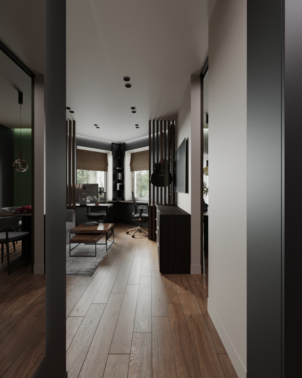 Однокомнатная квартира со сложной планировкой