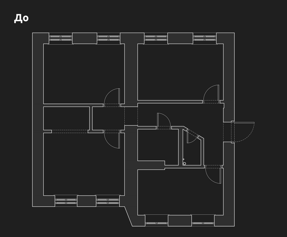 Обложка проекта: Квартира на Васильевском, 54 м²