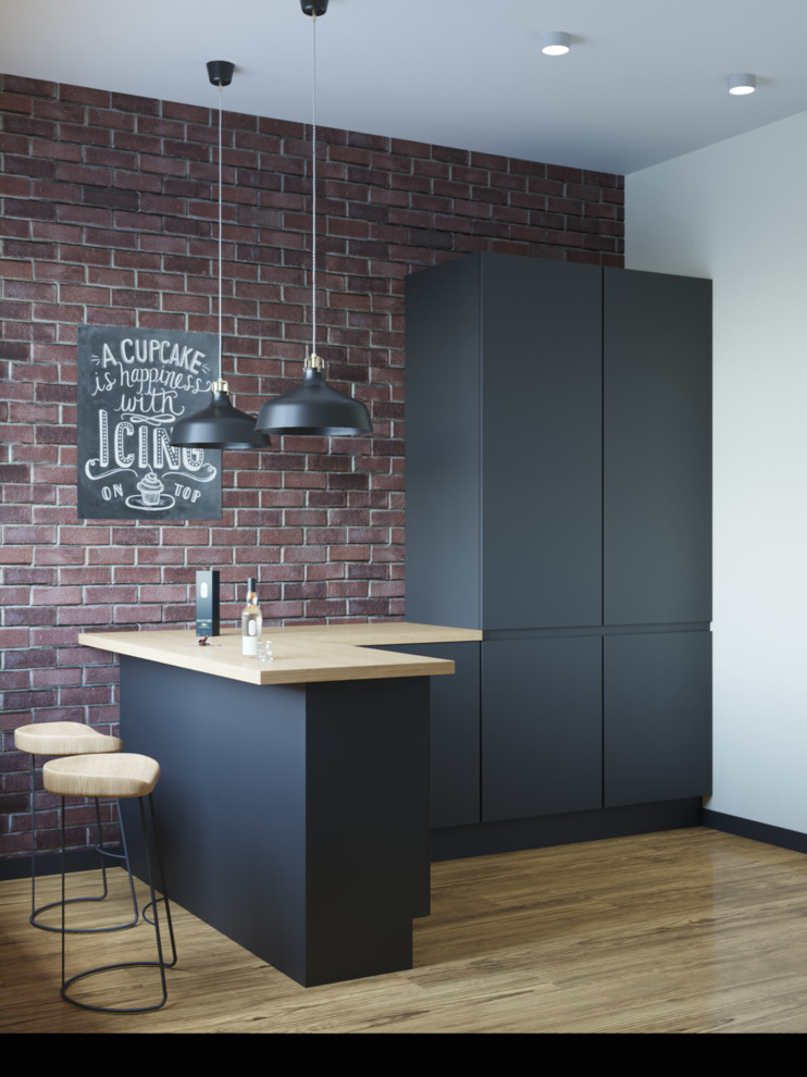 Дизайн интерьера Лофт в Воронеже, ЖК "Солнечный олимп"