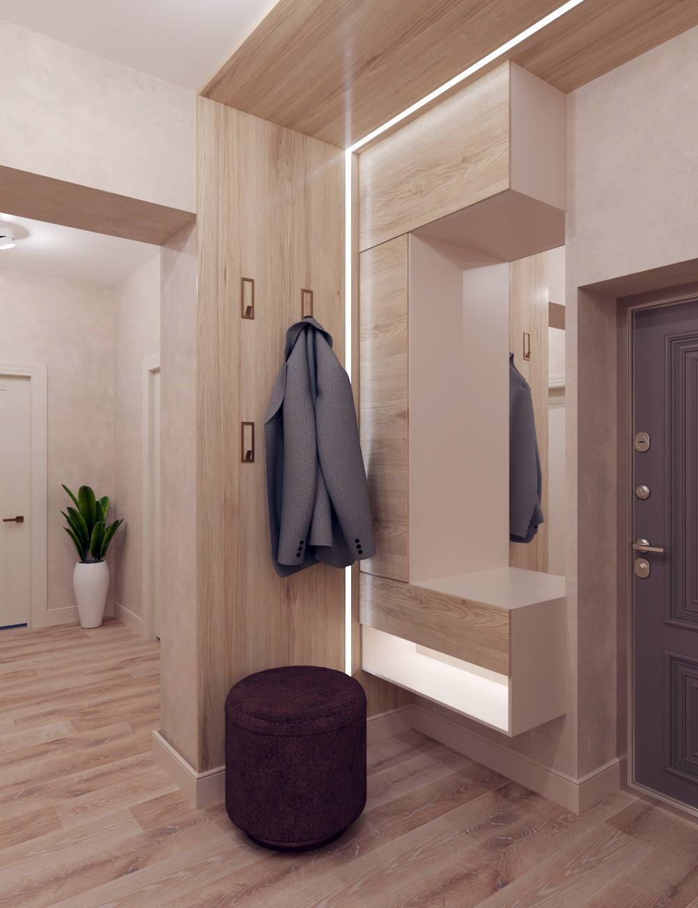 Дизайн проект квартиры в ЖК "Дом у озера" 90кв.м