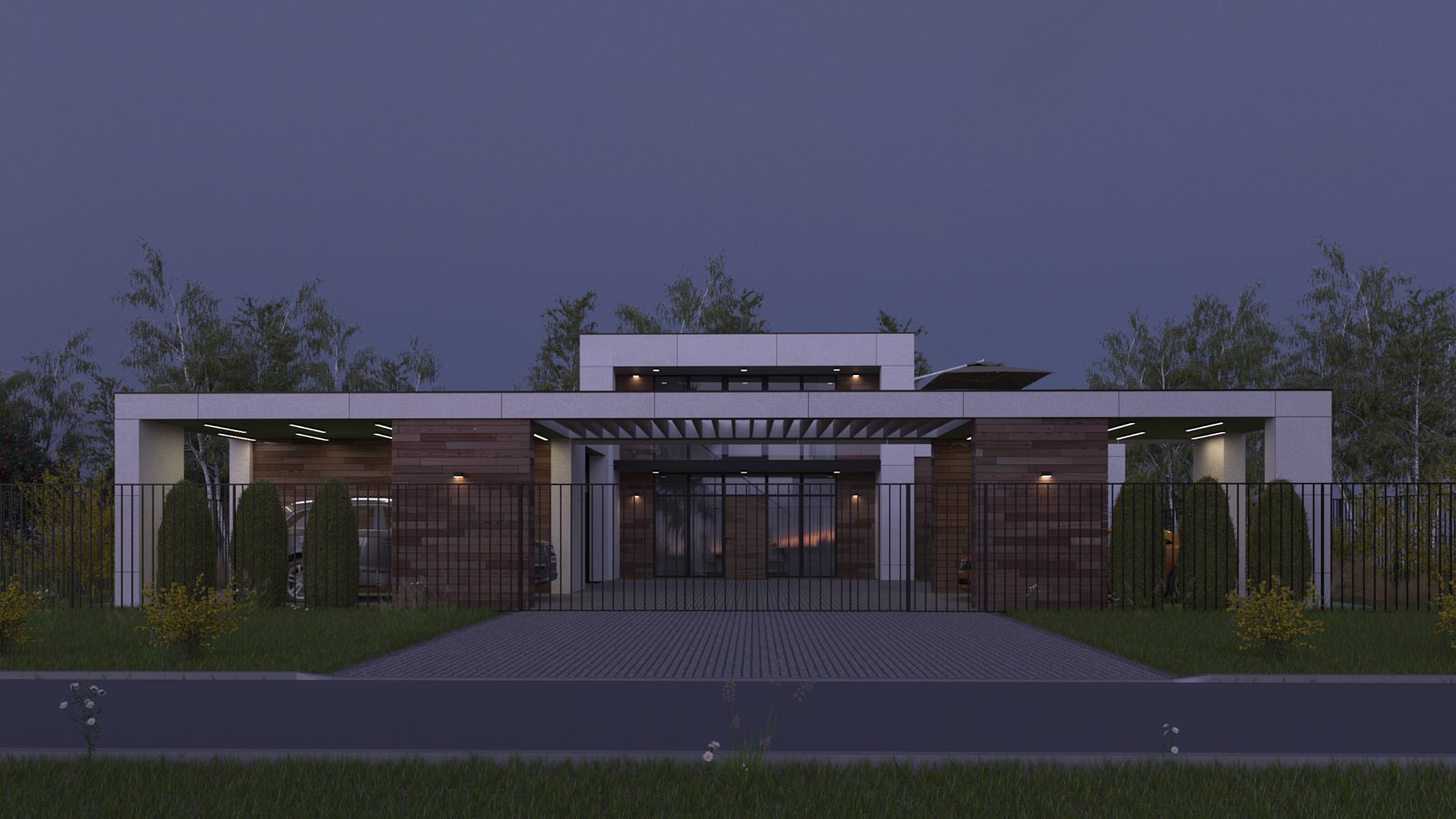 Одноэтажный жилой дом с антресолью. "Яблони-парк", г. Пенза.