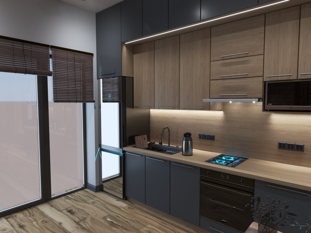 Дизайн проект кухня-гостиная