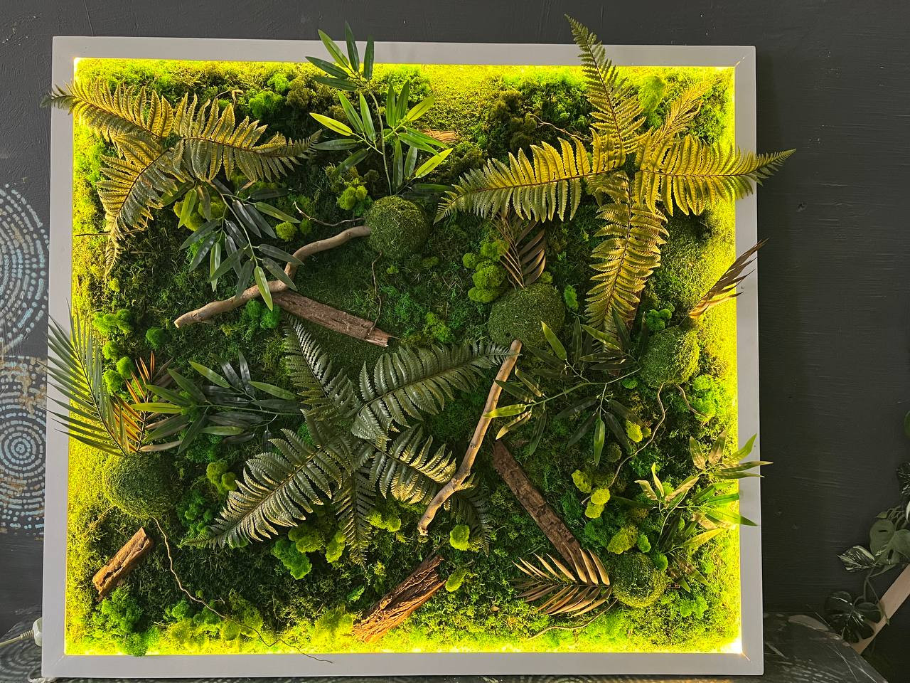 Панно из стабилизированного мха