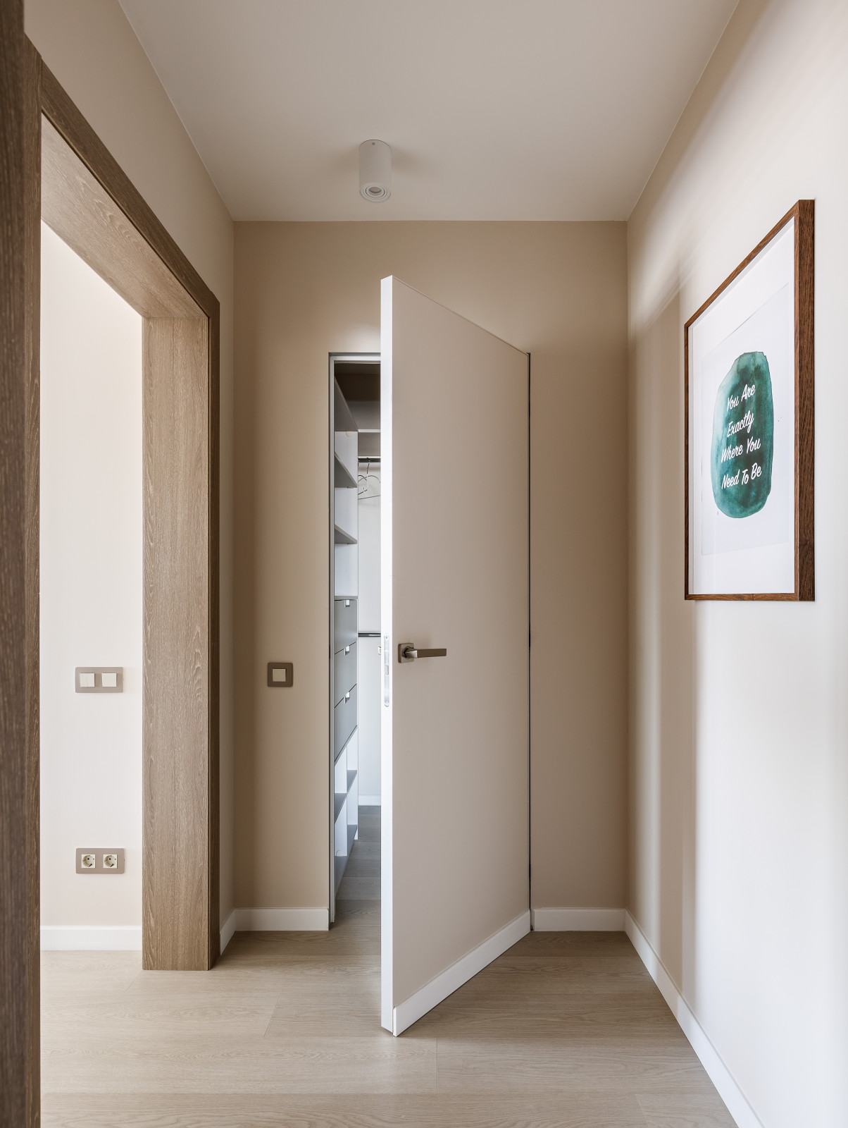 гардеробная в спальне в проекте Свежий воздух