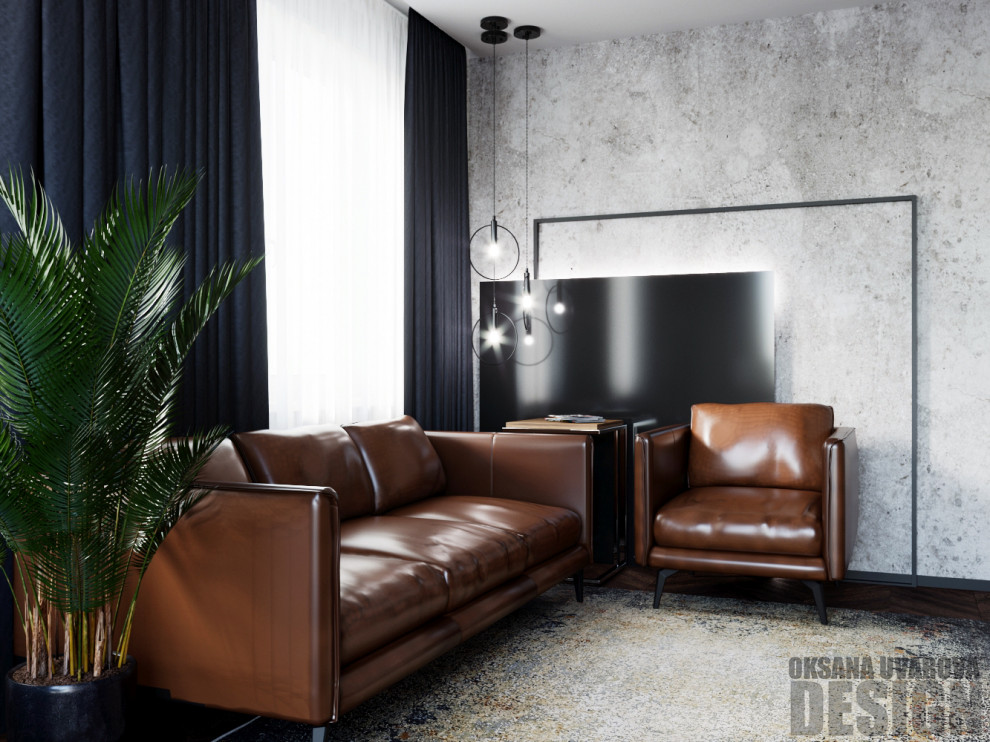 Обложка проекта: LOFT пространство с мужским характером