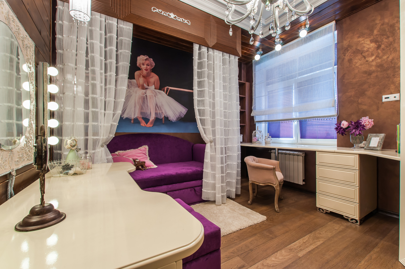 Обложка проекта: ТВ проект комната для девочки 11 лет