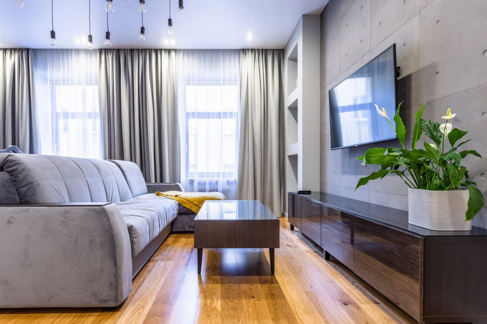 Мягкий минимализм в интерьере для квартиры 65 м2