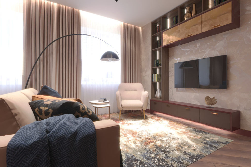 Дизайн-проект интерьера трехкомнатной квартиры.