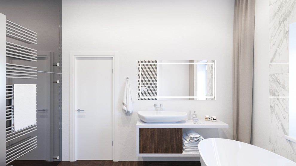 Геометрия пространства в современном доме 437 кв.м