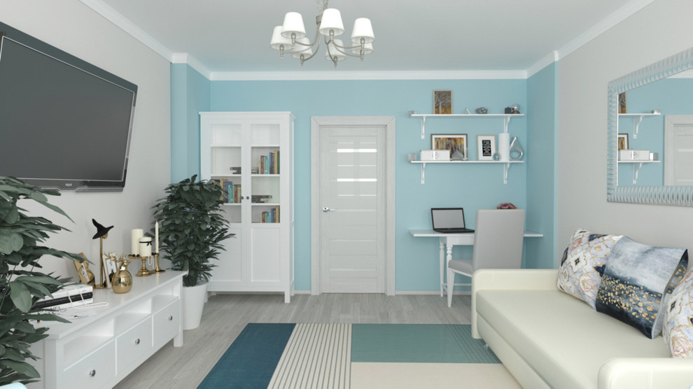 Обложка проекта: Гостиная с эркером