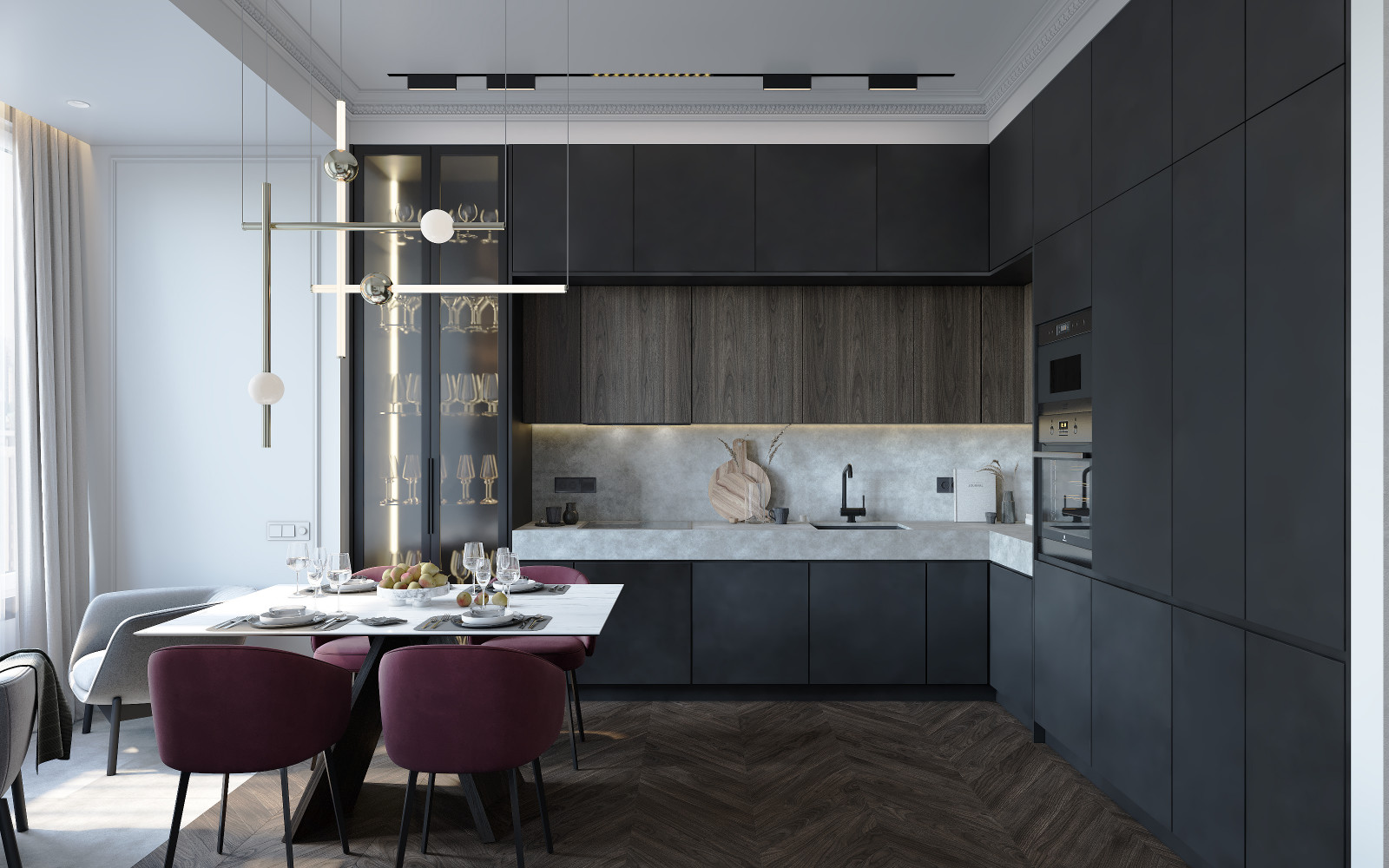 Кухня и обеденная зона