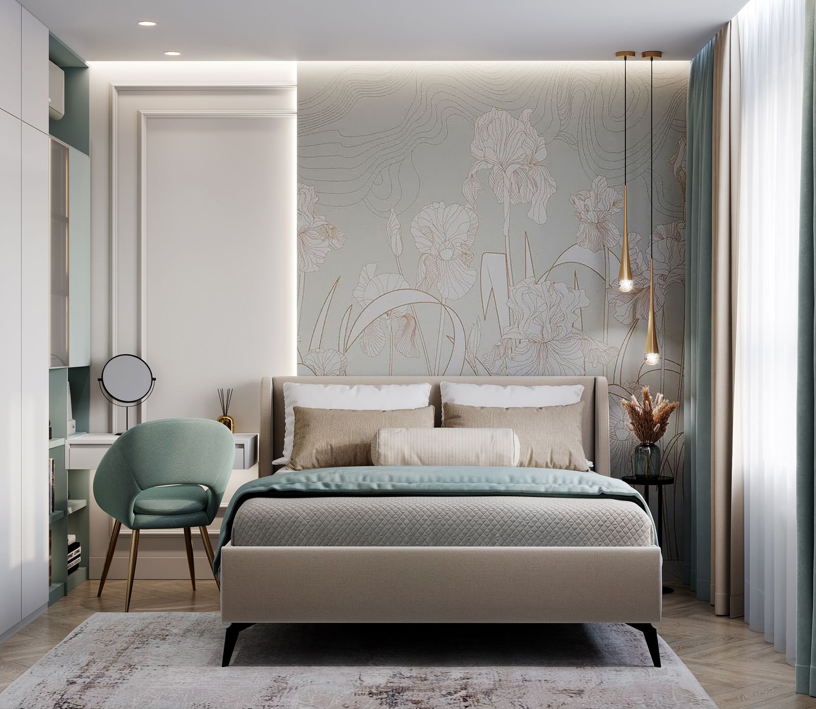 проект "Элегантные ассоциации на 63 м2"